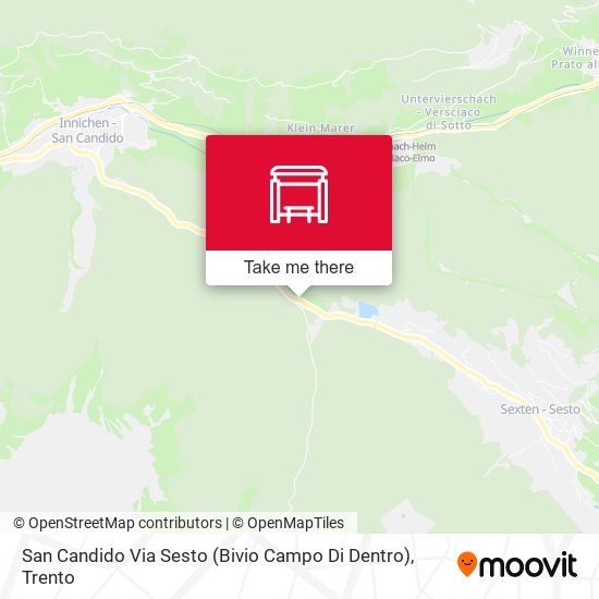 San Candido Via Sesto (Bivio Campo Di Dentro) map