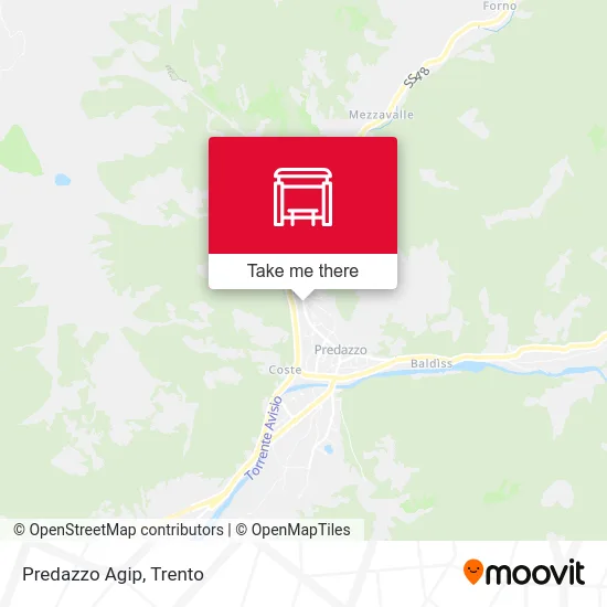 Predazzo Agip map