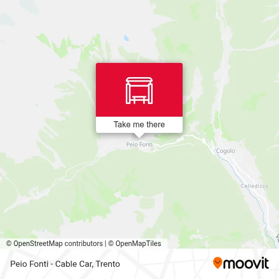 Peio Fonti - Cable Car map