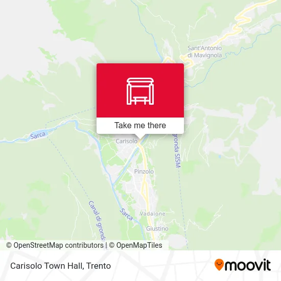 Carisolo Town Hall map