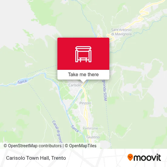 Carisolo Town Hall map