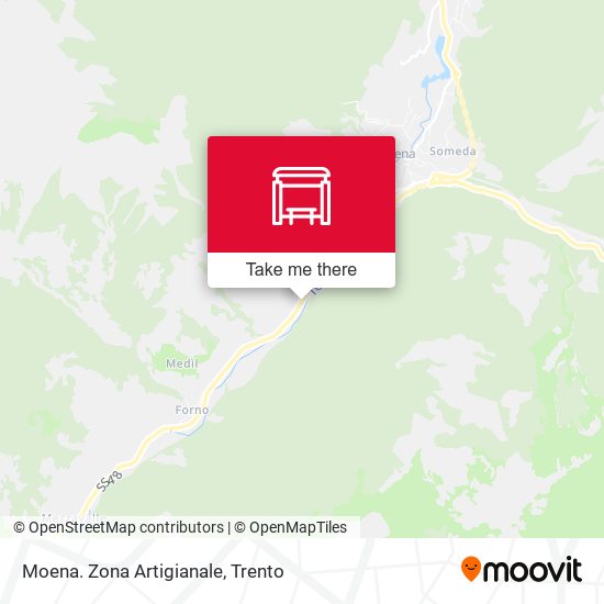 Moena. Zona Artigianale map