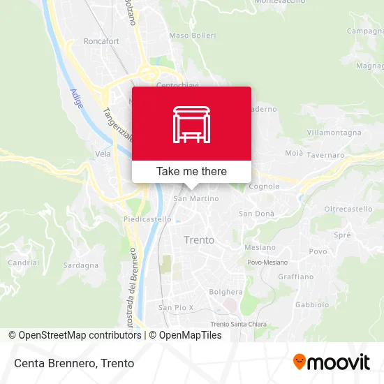 Centa Brennero map