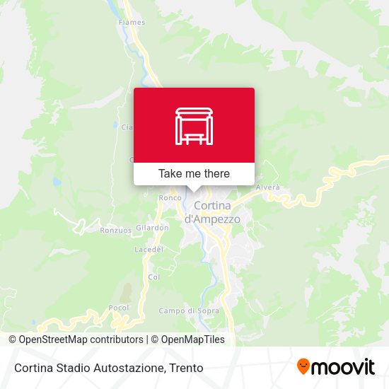 Cortina Stadio Autostazione map