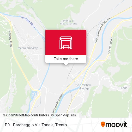 P0 - Parcheggio Via Tonale map