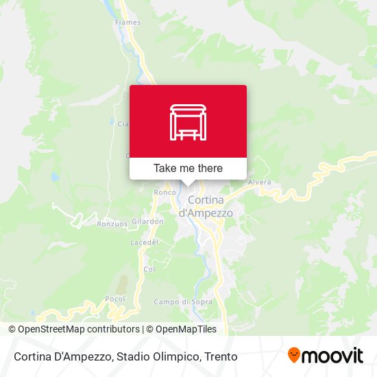 Cortina D'Ampezzo, Stadio Olimpico map