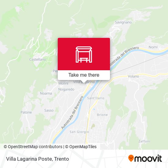 Villa Lagarina Poste map