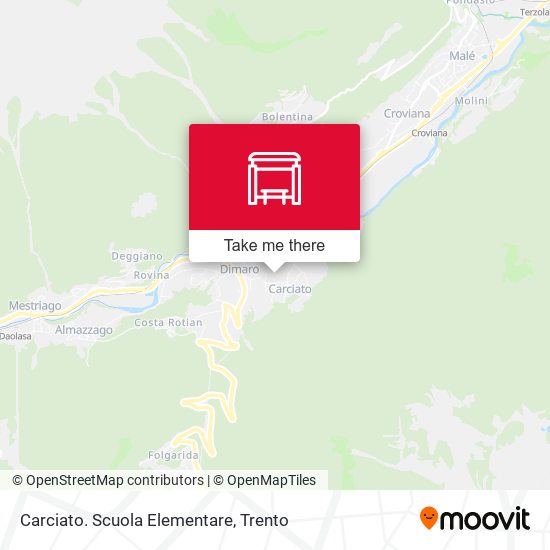 Carciato. Scuola Elementare map