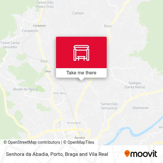 Senhora da Abadia map