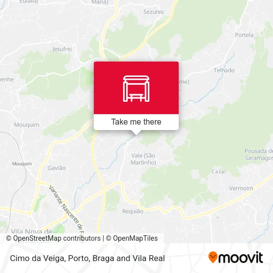 Cimo da Veiga map