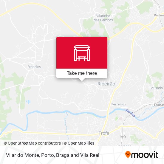 Vilar do Monte mapa