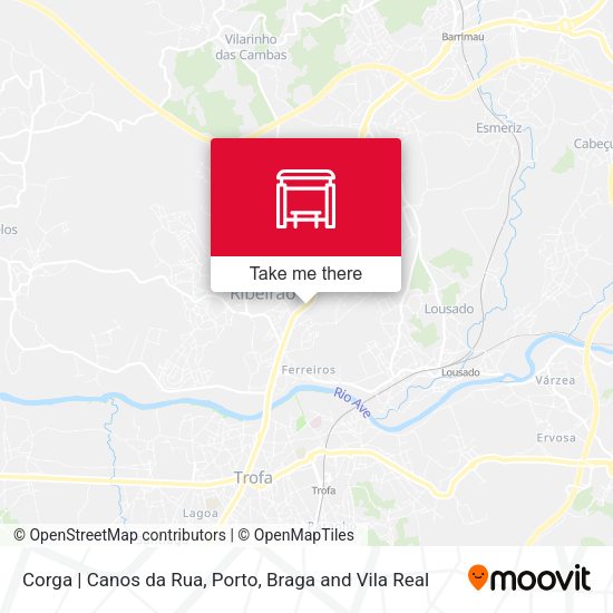 Corga | Canos da Rua map
