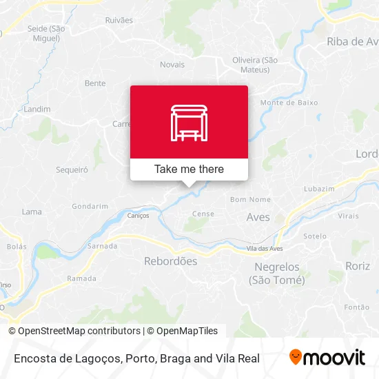 Encosta de Lagoços map