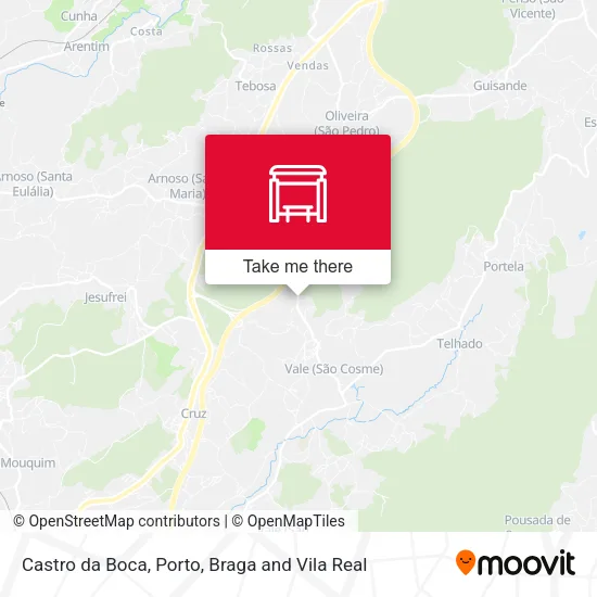Castro da Boca map
