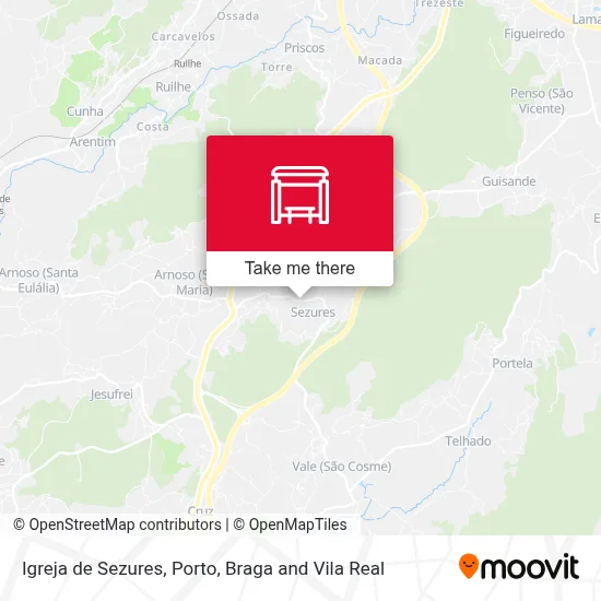 Igreja de Sezures map