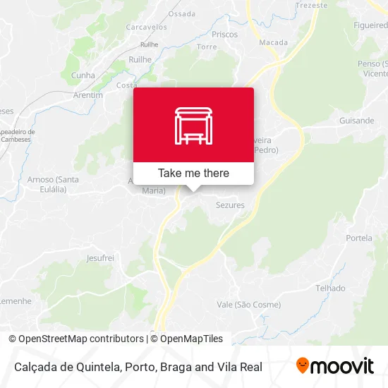 Calçada de Quintela map