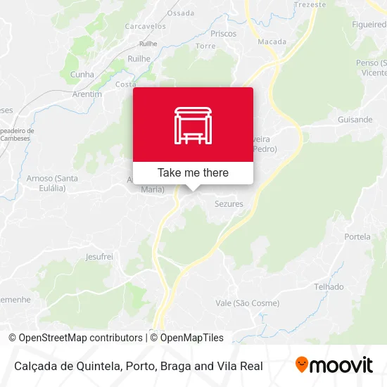 Calçada de Quintela map