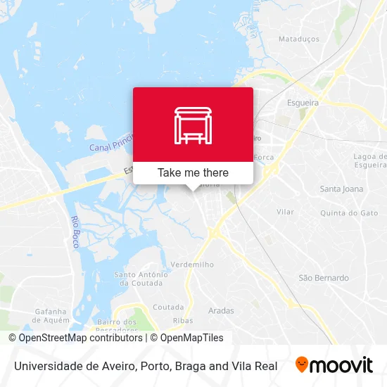 Universidade de Aveiro map