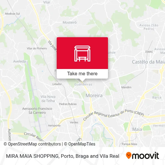 MIRA MAIA SHOPPING map