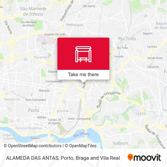 ALAMEDA DAS ANTAS mapa