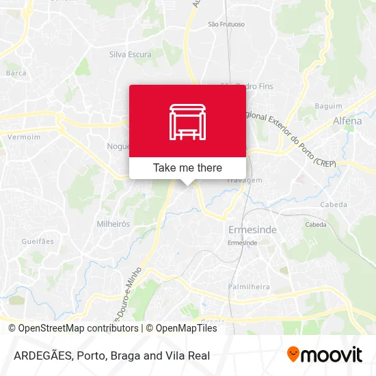 ARDEGÃES map