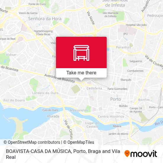BOAVISTA-CASA DA MÚSICA map