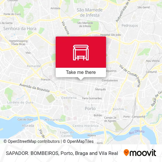 SAPADOR. BOMBEIROS map
