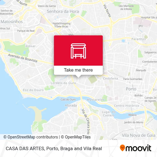 CASA  DAS ARTES map