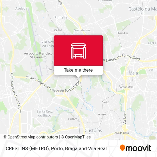 CRESTINS (METRO) map