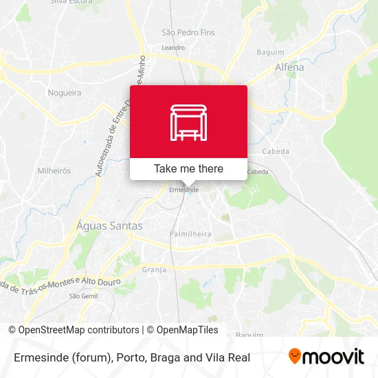 Ermesinde (forum) map