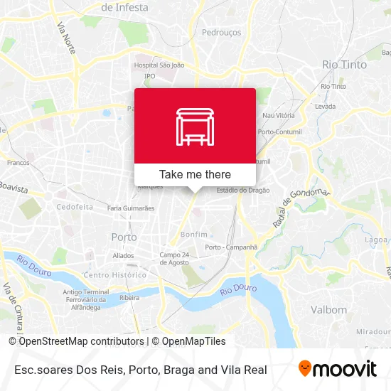 Esc.soares Dos Reis map