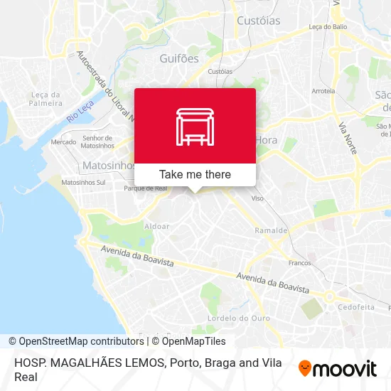 HOSP. MAGALHÃES LEMOS map