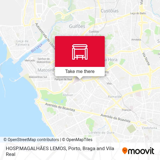 HOSP.MAGALHÃES LEMOS map