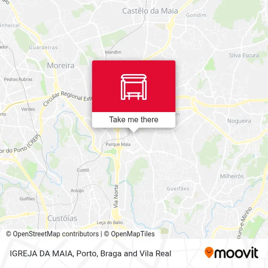IGREJA DA MAIA map