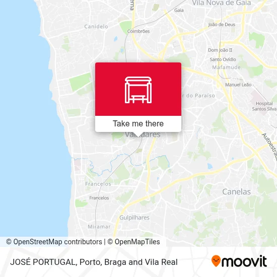 JOSÉ PORTUGAL map