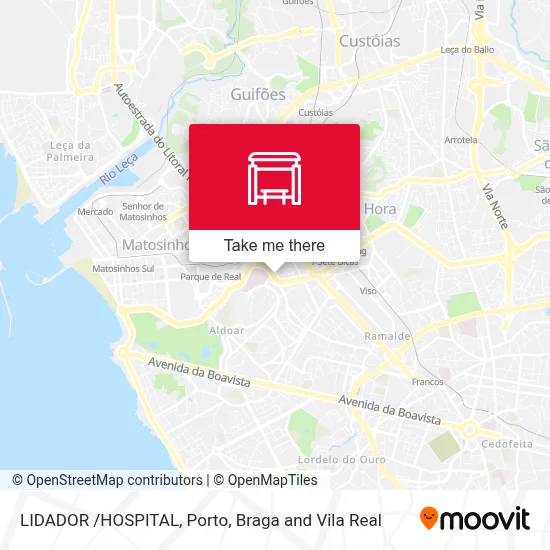 LIDADOR /HOSPITAL map