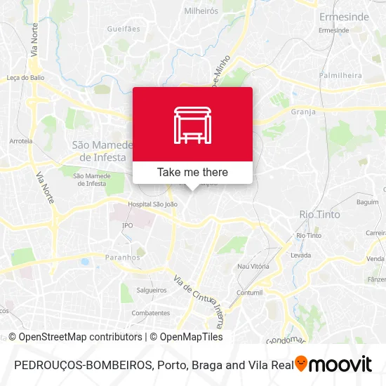 PEDROUÇOS-BOMBEIROS map