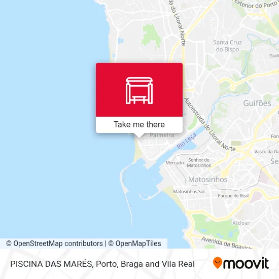 PISCINA DAS MARÉS map