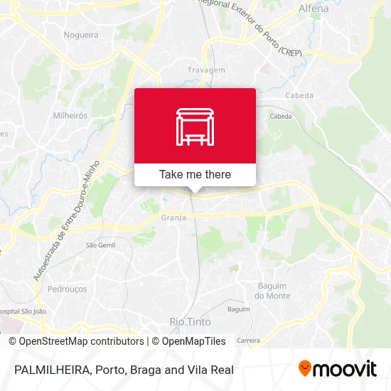 PALMILHEIRA map