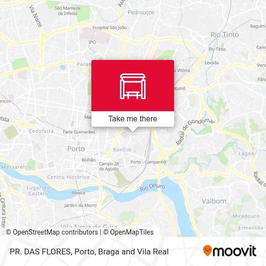 PR. DAS FLORES map