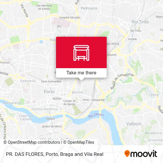 PR. DAS FLORES map
