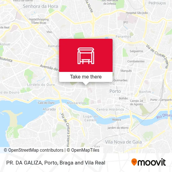 PR. DA GALIZA map
