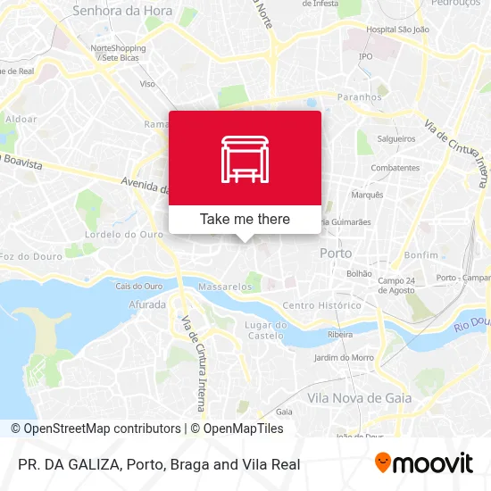 PR. DA GALIZA map