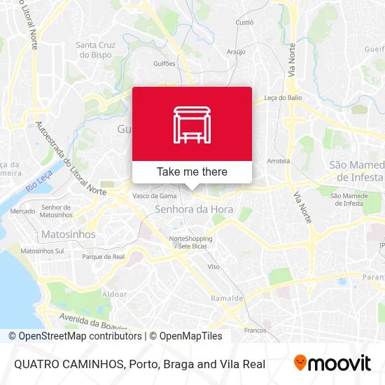 QUATRO CAMINHOS map