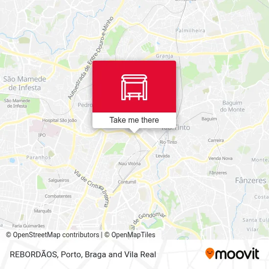 REBORDÃOS map