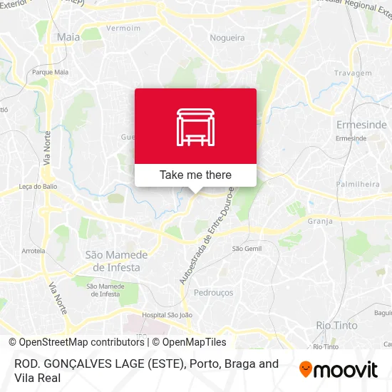 ROD. GONÇALVES LAGE (ESTE) map