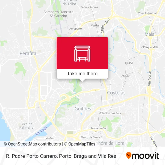 R. Padre Porto Carrero map