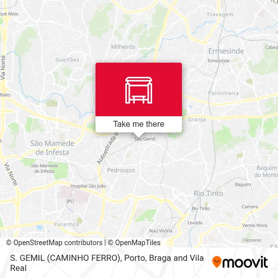 S. GEMIL (CAMINHO FERRO) map