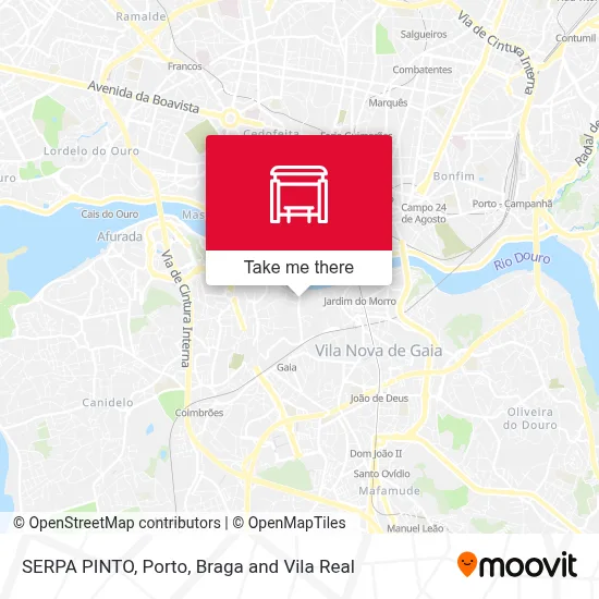 SERPA PINTO map