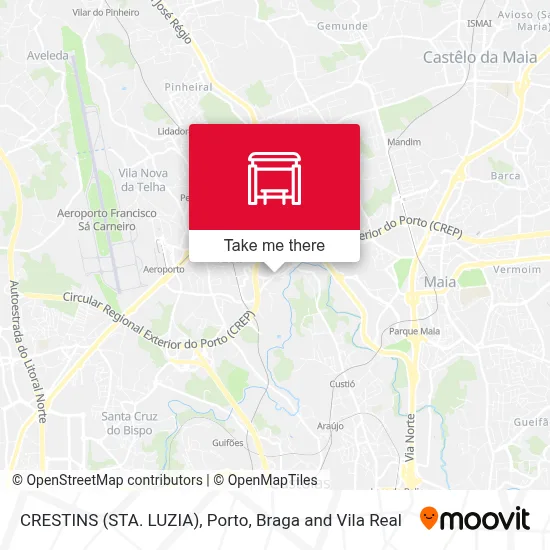 CRESTINS (STA. LUZIA) map